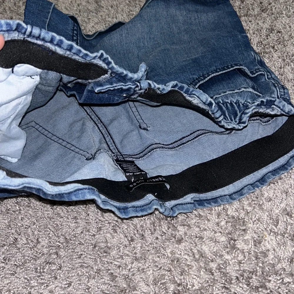 Sincerely Jules Denim‎ Paperbag Waist Shorts Blue Size 7 28 Cuffed